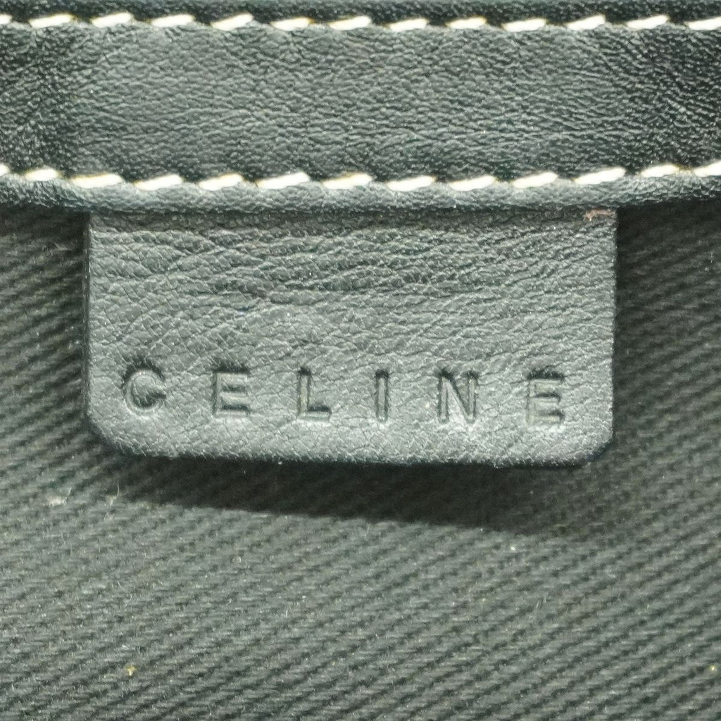 Celine Handbag Boogie Bag Canvas Black Gray Silver — view 5