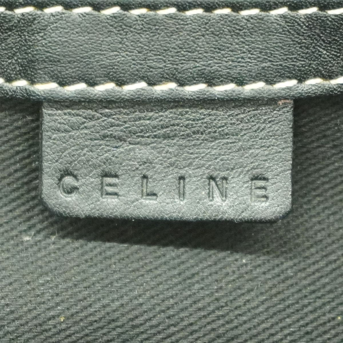 Celine Handbag Boogie Bag Canvas Black Gray Silver — view 5