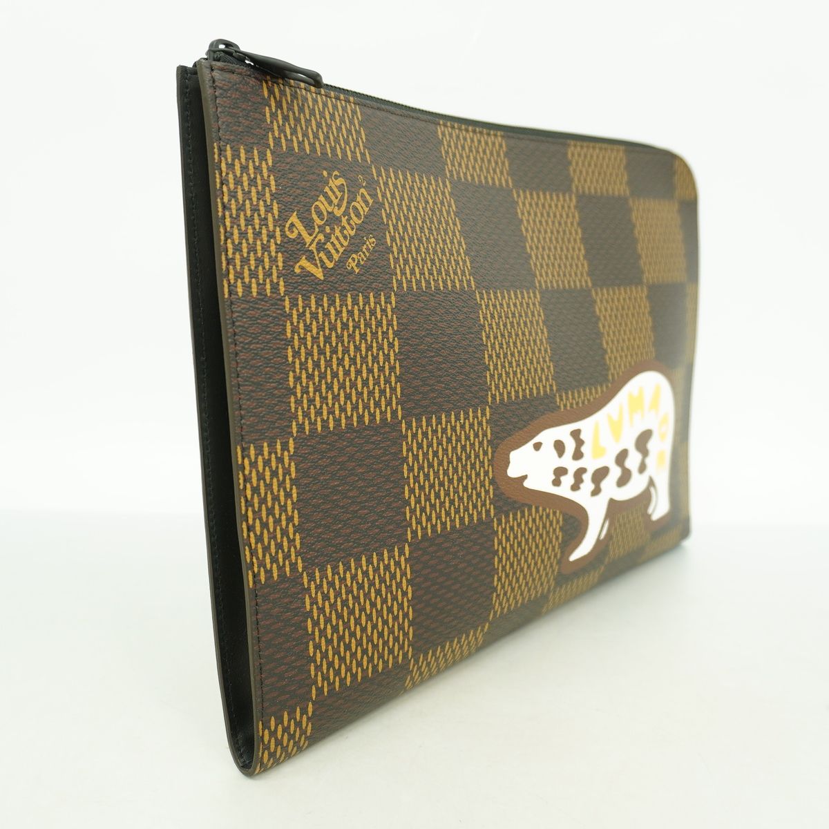 Louis Vuitton Clutch Damier Giant Pochette Jules GM Ebene NIGO Collaboration — view 2