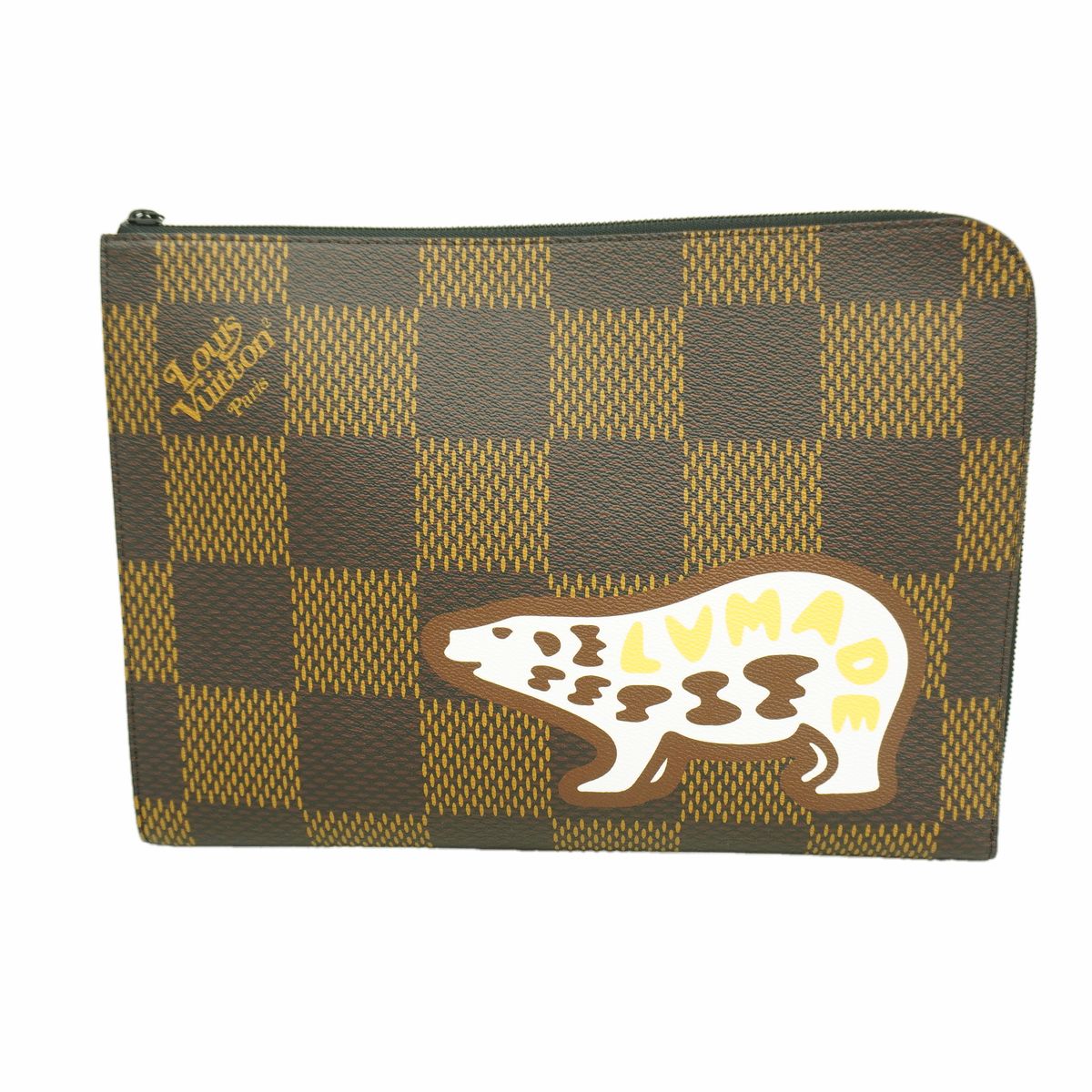 Louis Vuitton Clutch Damier Giant Pochette Jules GM Ebene NIGO Collaboration