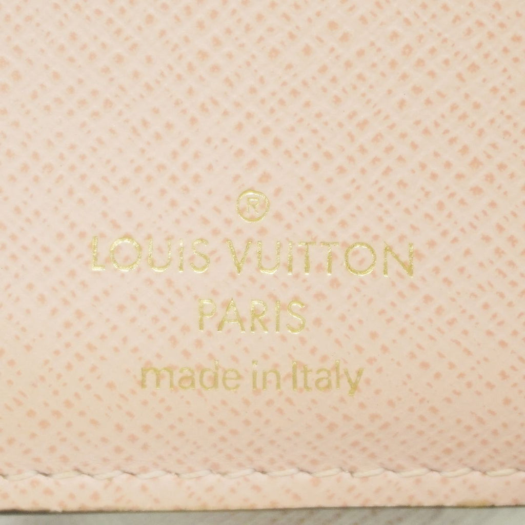 Louis Vuitton Trifold Wallet Damier Portefeuille Victorine Ebene Rose Ballerine — view 4