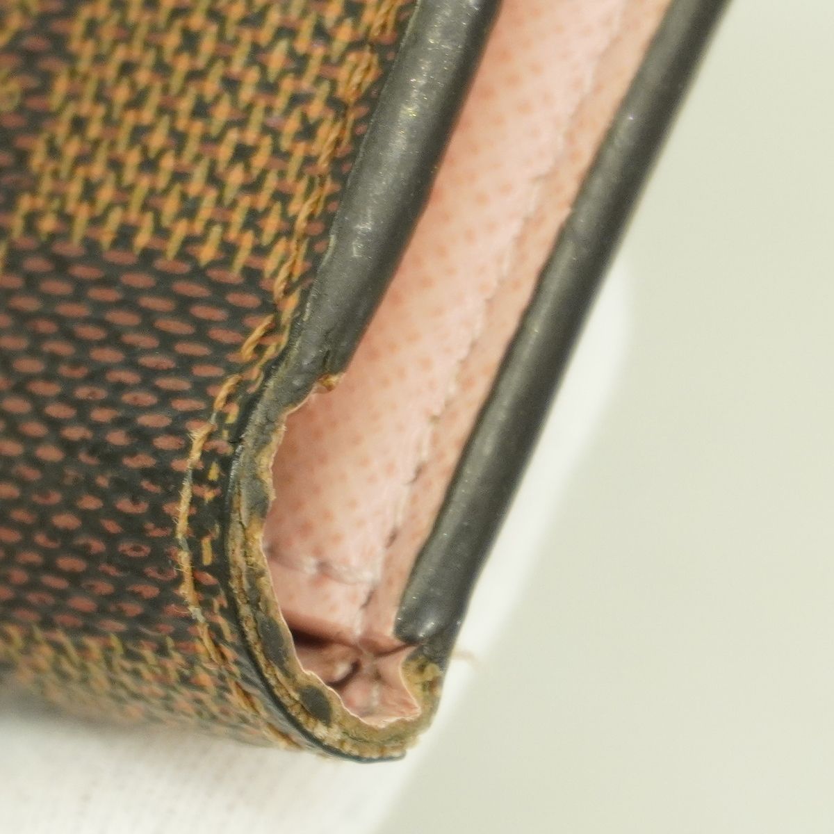 Louis Vuitton Trifold Wallet Damier Portefeuille Victorine Ebene Rose Ballerine — view 5