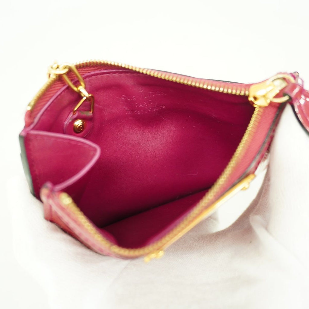 Louis Vuitton Coin Purse Vernis Pochette Cles NM Rose Indien — view 3