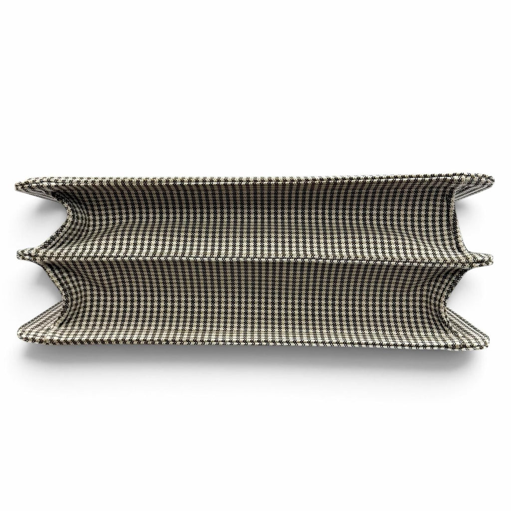 Fendi Peekaboo ISeeU Medium Canvas Houndstooth Lining Zucca Pattern Leather — view 6