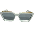 Louis Vuitton Sunglasses 1.1 Millionaire Mirror Lens White Gold 58 Eyewear — view 3