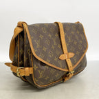 Louis Vuitton Shoulder Bag Monogram Saumur 30 Brown — view 2