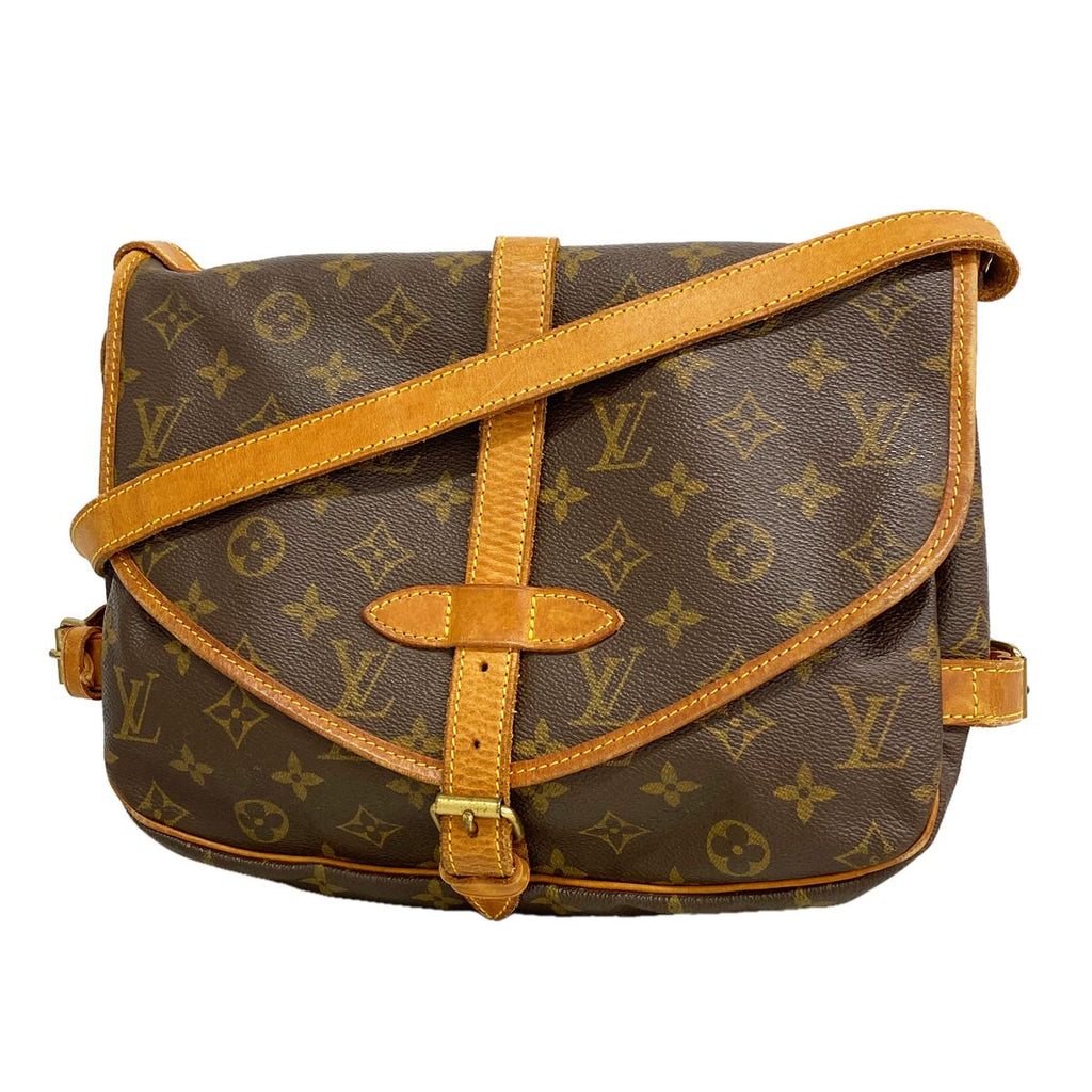 Louis Vuitton Shoulder Bag Monogram Saumur 30 Brown