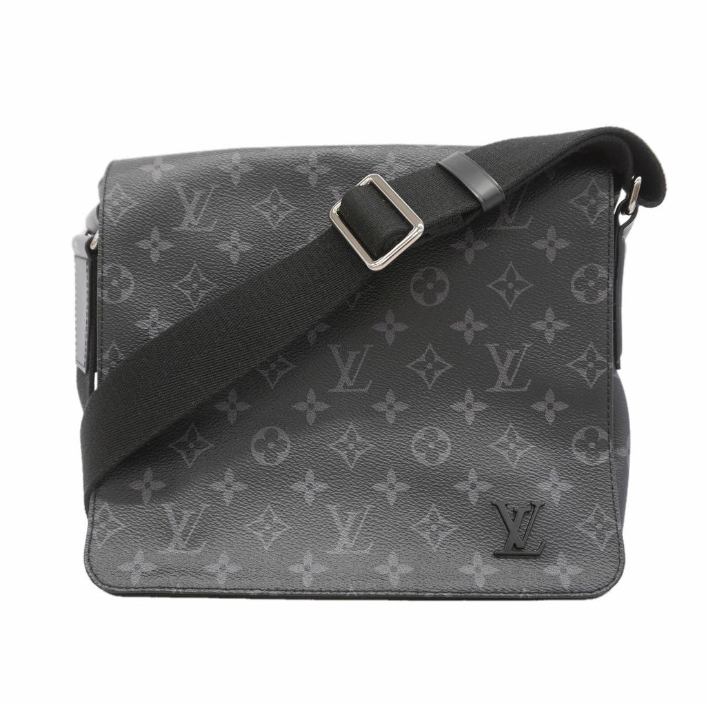 Louis Vuitton Shoulder Bag Monogram Eclipse District PM NM Black