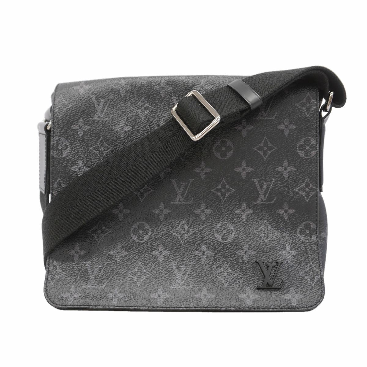 Louis Vuitton Shoulder Bag Monogram Eclipse District PM NM Black