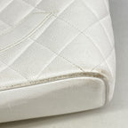 Chanel Tote Bag Reissue Caviar Leather White Gold — view 6