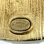 Chanel Metal CC Logo Square Earrings Gold Gray — view 6
