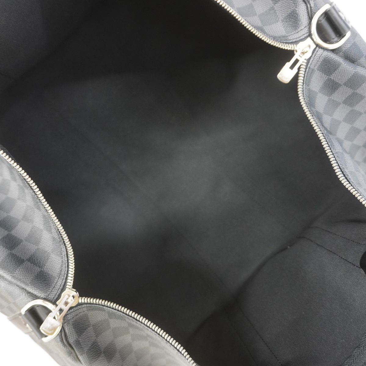 Louis Vuitton Boston Bag Damier Graphite Keepall Bandouliere 55 Black — view 4