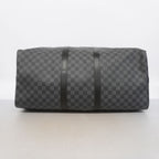 Louis Vuitton Boston Bag Damier Graphite Keepall Bandouliere 55 Black — view 3