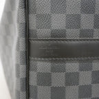 Louis Vuitton Boston Bag Damier Graphite Keepall Bandouliere 55 Black — view 5