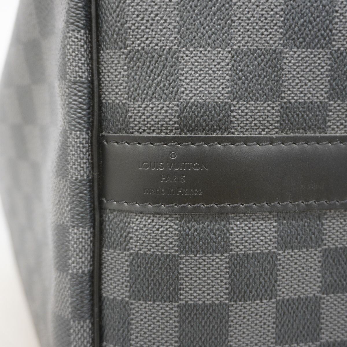 Louis Vuitton Boston Bag Damier Graphite Keepall Bandouliere 55 Black — view 5