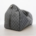Louis Vuitton Boston Bag Damier Graphite Keepall Bandouliere 55 Black — view 2