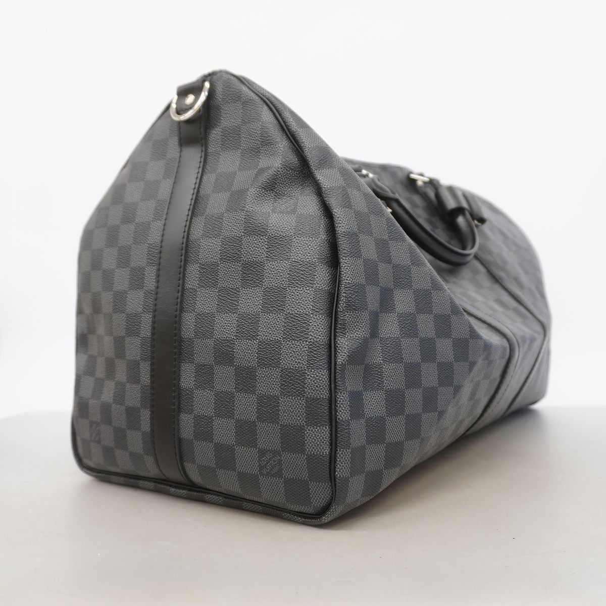 Louis Vuitton Boston Bag Damier Graphite Keepall Bandouliere 55 Black — view 2