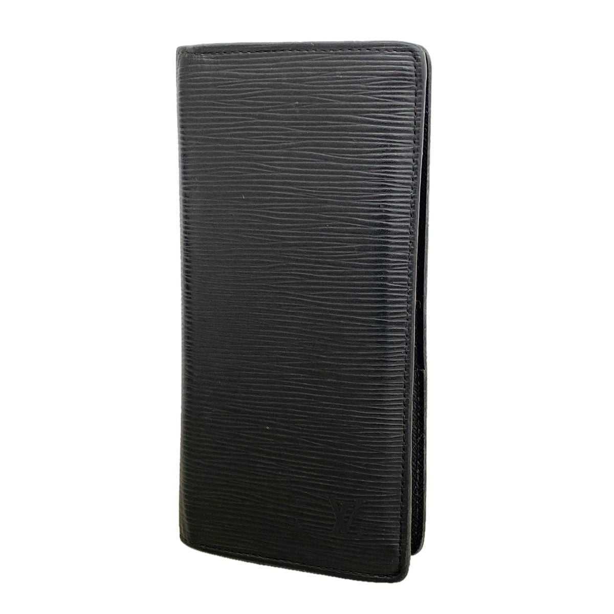 Louis Vuitton Wallet Epi Portefeuille Brazza Noir