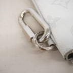 Louis Vuitton Clutch Monogram Logo Story Zipped Pouch GM Gray Yellow — view 8