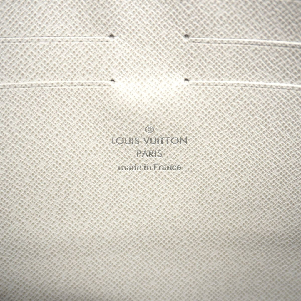 Louis Vuitton Clutch Monogram Logo Story Zipped Pouch GM Gray Yellow — view 5