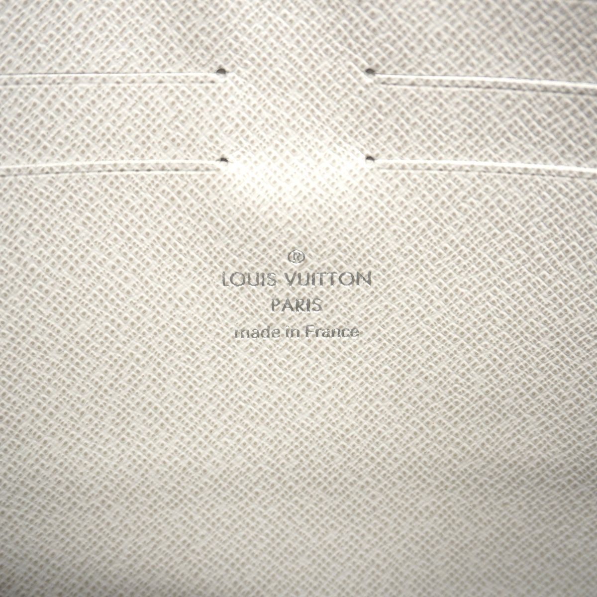 Louis Vuitton Clutch Monogram Logo Story Zipped Pouch GM Gray Yellow — view 5
