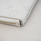 Louis Vuitton Clutch Monogram Logo Story Zipped Pouch GM Gray Yellow — view 6