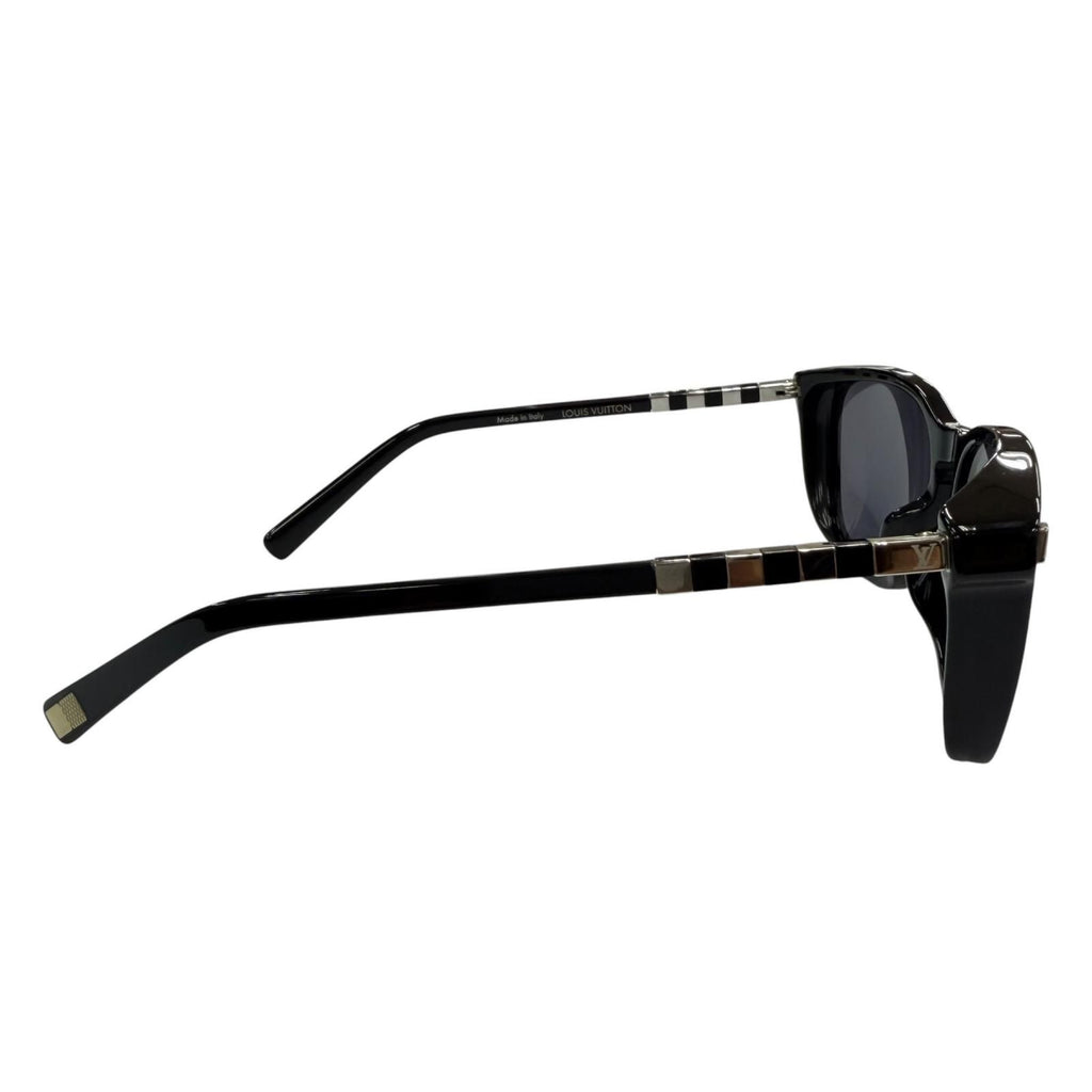 Louis Vuitton Conviction Sunglasses Black Silver 57 18 Demo Lens Eyewear — view 5