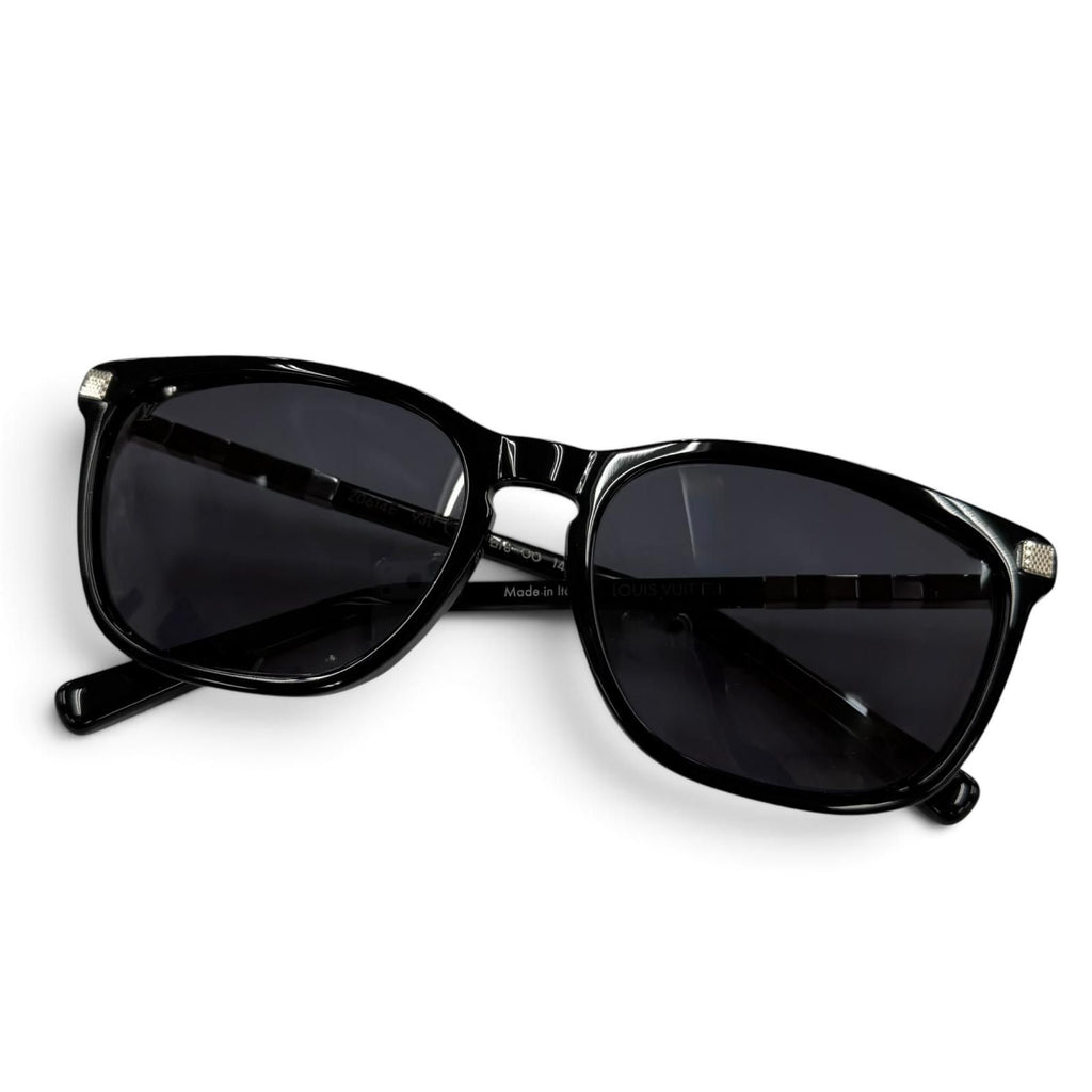 Louis Vuitton Conviction Sunglasses Black Silver 57 18 Demo Lens Eyewear