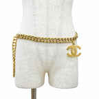 Chanel Vintage 93A CC Logo Chain Belt Gold — view 3