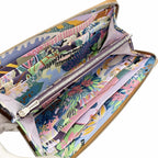 Hermes Azap Long Veau Epsom Gold Silver Silk'in Zip Around Wallet — view 5