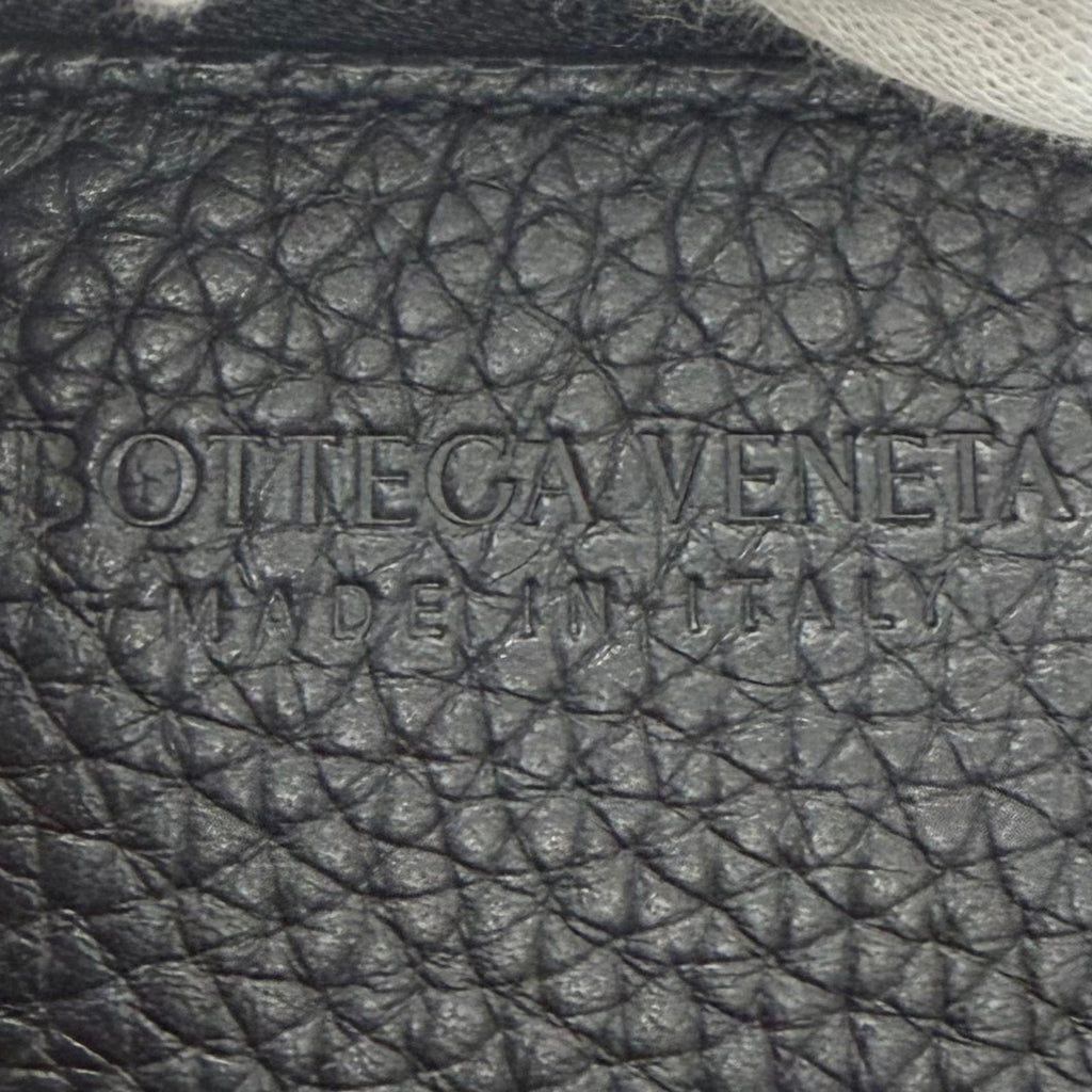 Bottega Veneta Diago Gray Leather Intrecciato Shoulder Bag Black — view 8