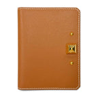 Hermes Medor Card Case Veau Madame Gold Bifold Business