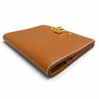 Hermes Medor Card Case Veau Madame Gold Bifold Business — view 4