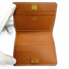 Hermes Medor Card Case Veau Madame Gold Bifold Business — view 5