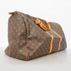 Louis Vuitton Boston Bag Monogram Keepall 60 Brown — view 2