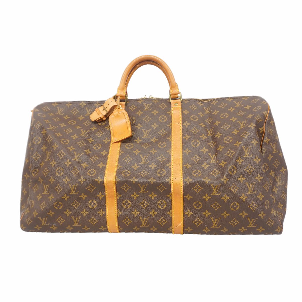Louis Vuitton Boston Bag Monogram Keepall 60 Brown