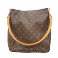 Louis Vuitton Shoulder Bag Monogram Looping GM Brown