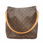 Louis Vuitton Shoulder Bag Monogram Looping GM Brown