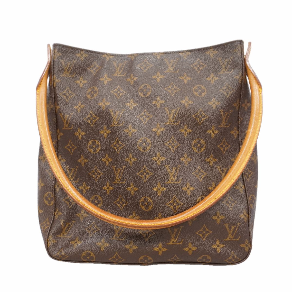 Louis Vuitton Shoulder Bag Monogram Looping GM Brown