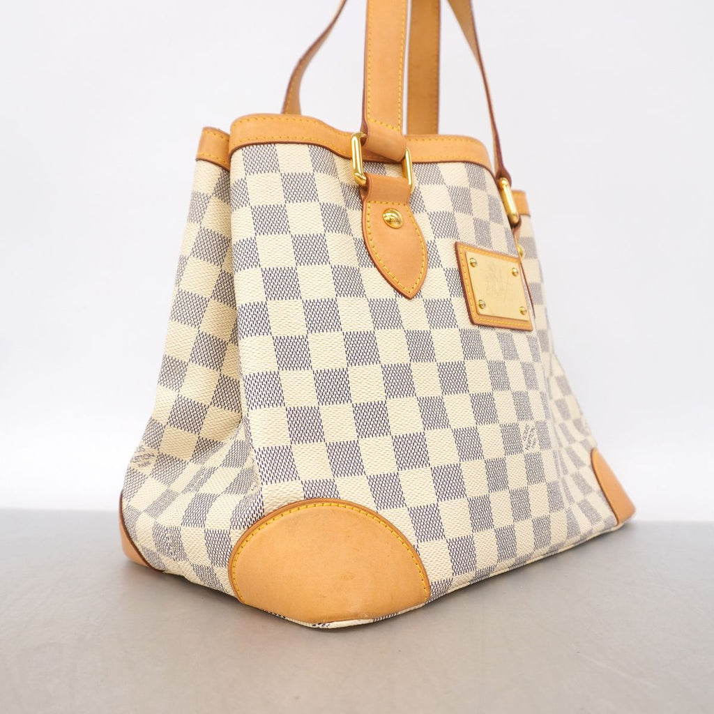 Louis Vuitton Tote Bag Damier Azur Hampstead PM White — view 2