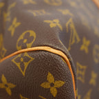 Louis Vuitton Boston Bag Monogram Keepall 55 Brown — view 7
