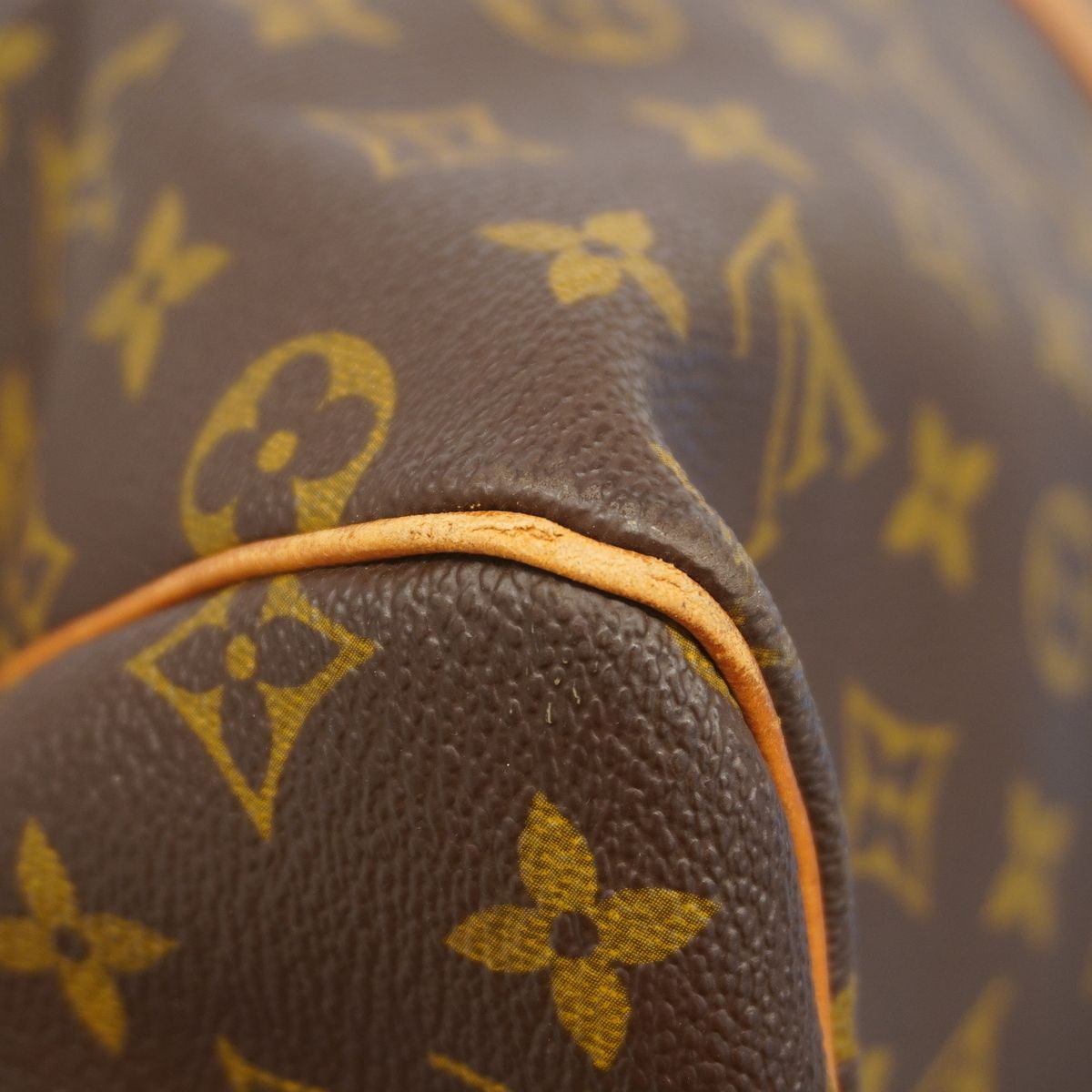 Louis Vuitton Boston Bag Monogram Keepall 55 Brown — view 7