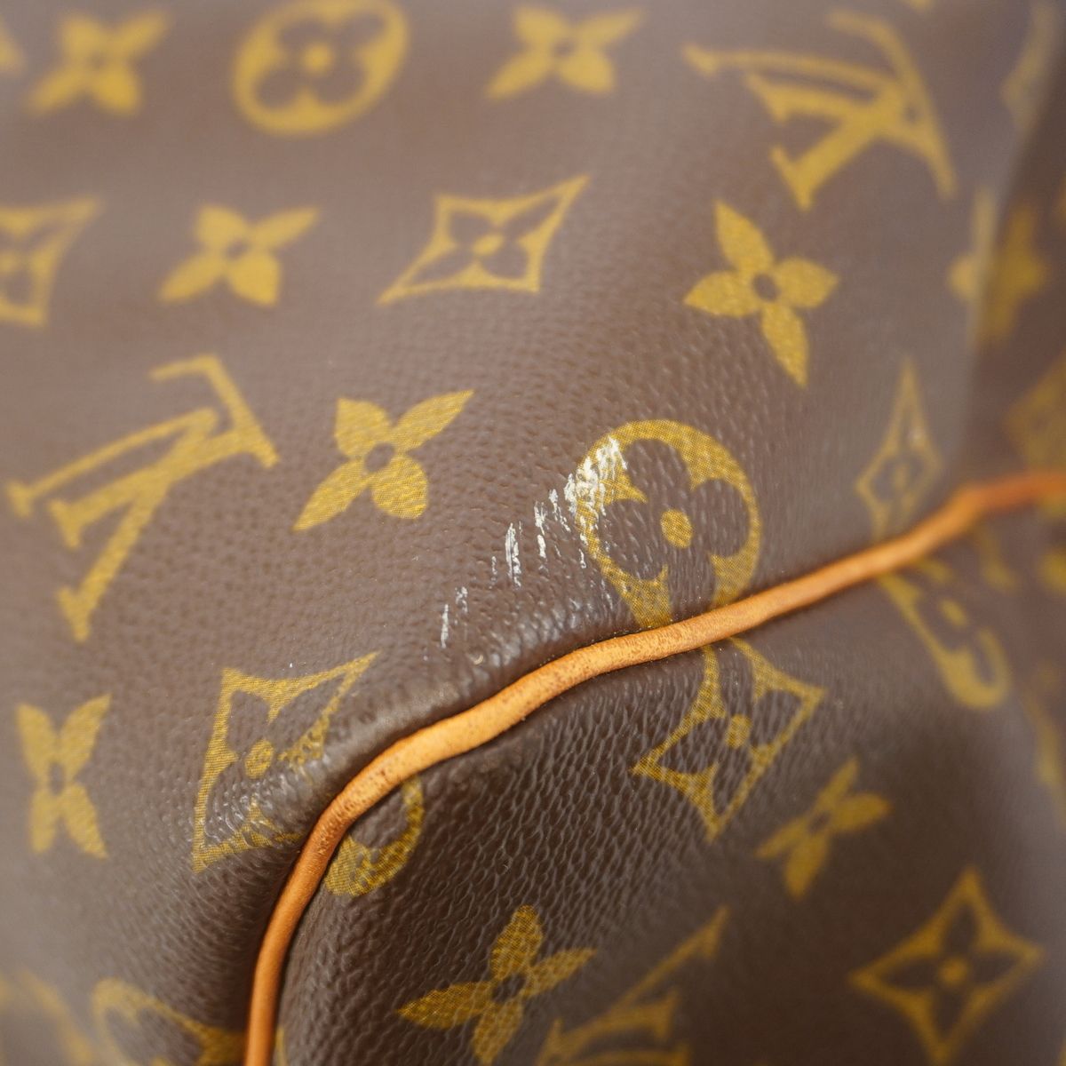 Louis Vuitton Boston Bag Monogram Keepall 55 Brown — view 8