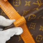 Louis Vuitton Boston Bag Monogram Keepall 55 Brown — view 6