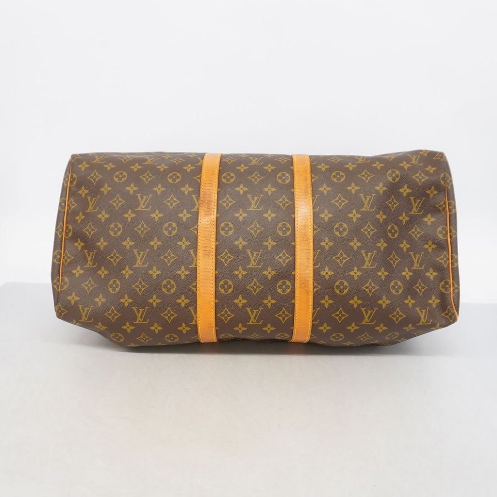 Louis Vuitton Boston Bag Monogram Keepall 55 Brown — view 3
