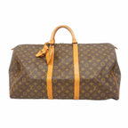Louis Vuitton Boston Bag Monogram Keepall 55 Brown