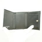 Chanel Trifold Wallet Quilted Lambskin Black Silver — view 3