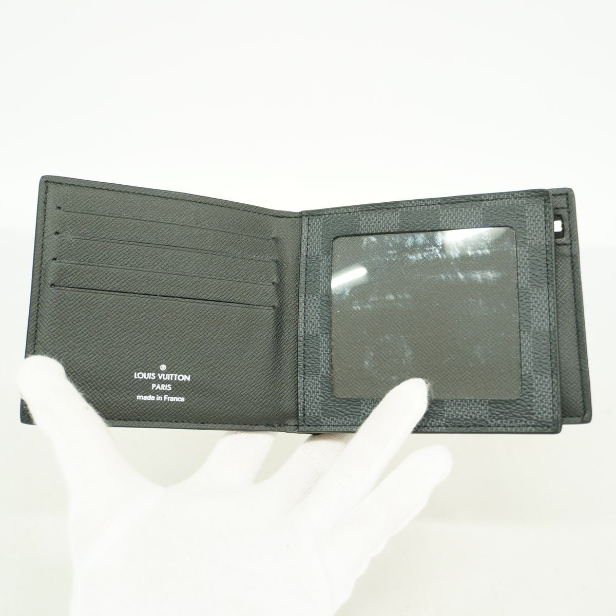Louis Vuitton Wallet Damier Graphite Portefeuille Amerigo NM Black Gray — view 7