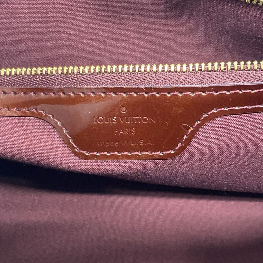 Louis Vuitton Handbag Vernis Wilshire PM Rouge Fauvist — view 5