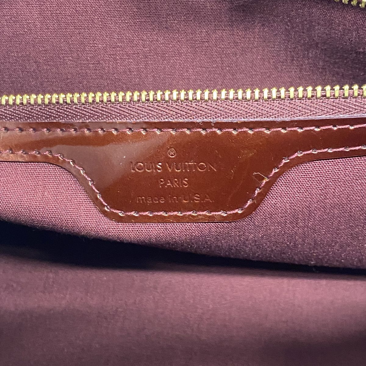Louis Vuitton Handbag Vernis Wilshire PM Rouge Fauvist — view 5